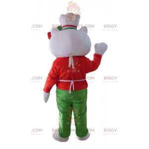 BIGGYMONKEY™ Disfraz de mascota de Hello Kitty con delantal y