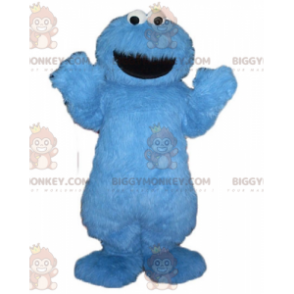 Costume de mascotte BIGGYMONKEY™ de monstre bleu de Grover de