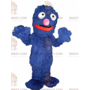 Costume de mascotte BIGGYMONKEY™ de monstre bleu doux drôle et