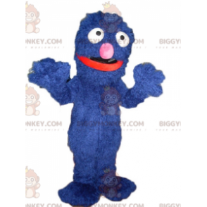 Funny Hairy Soft Blue Monster BIGGYMONKEY™ Mascot Costume –