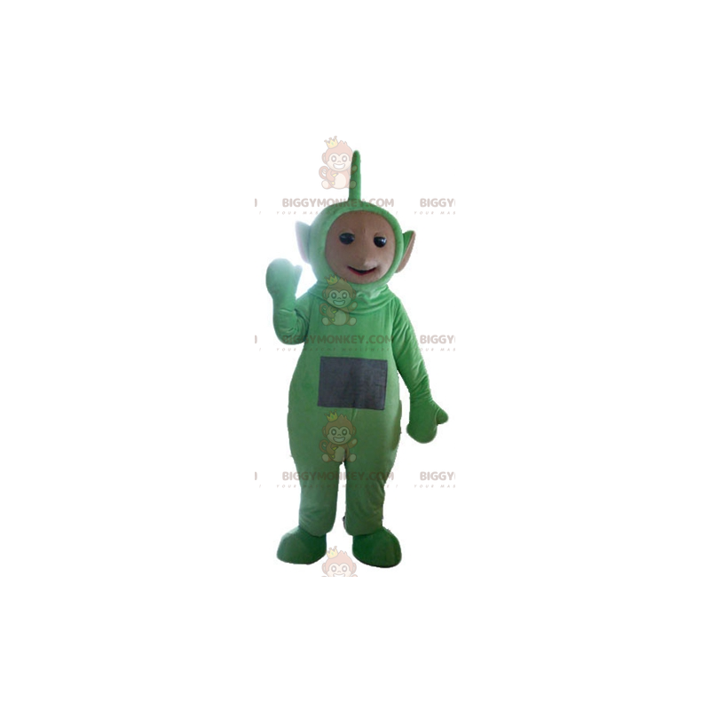 Costume de mascotte BIGGYMONKEY™ de Dipsy le Télétubbies vert