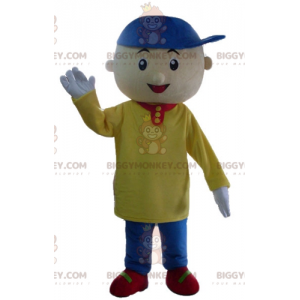 Fato de mascote de menino BIGGYMONKEY™ com roupa colorida –