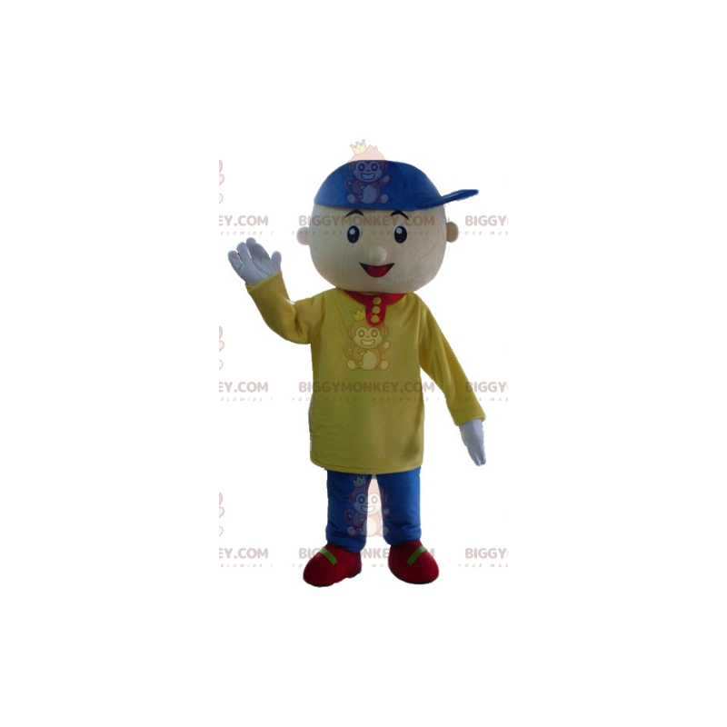Fato de mascote de menino BIGGYMONKEY™ com roupa colorida –