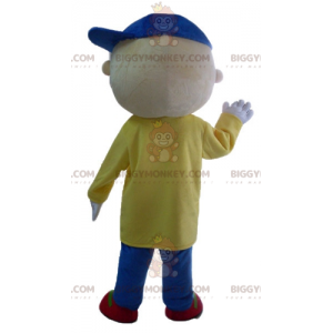 Fato de mascote de menino BIGGYMONKEY™ com roupa colorida –