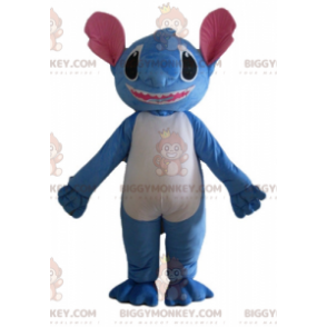 Naai het blauwe Alien BIGGYMONKEY™-mascottekostuum van Lilo and