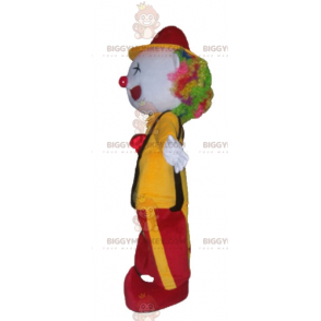 Kostium maskotki klauna BIGGYMONKEY™ w czerwono-żółtym stroju -