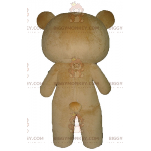 Costume de mascotte BIGGYMONKEY™ de gros nounours marron jaune