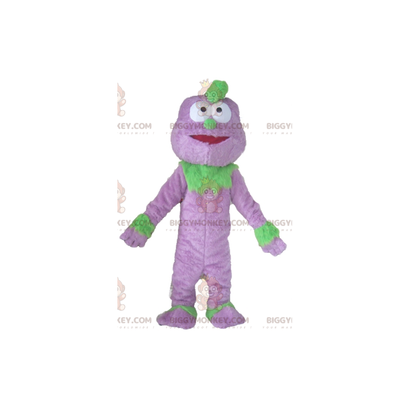 Disfraz de mascota BIGGYMONKEY™ de marioneta de monstruo morado