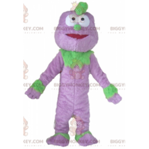 Costume mascotte BIGGYMONKEY™ burattino mostro viola e verde -