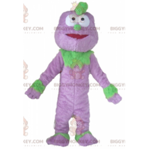 Disfraz de mascota BIGGYMONKEY™ de marioneta de monstruo morado