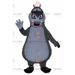 BIGGYMONKEY™ mascot costume of Gloria the hippopotamus from the