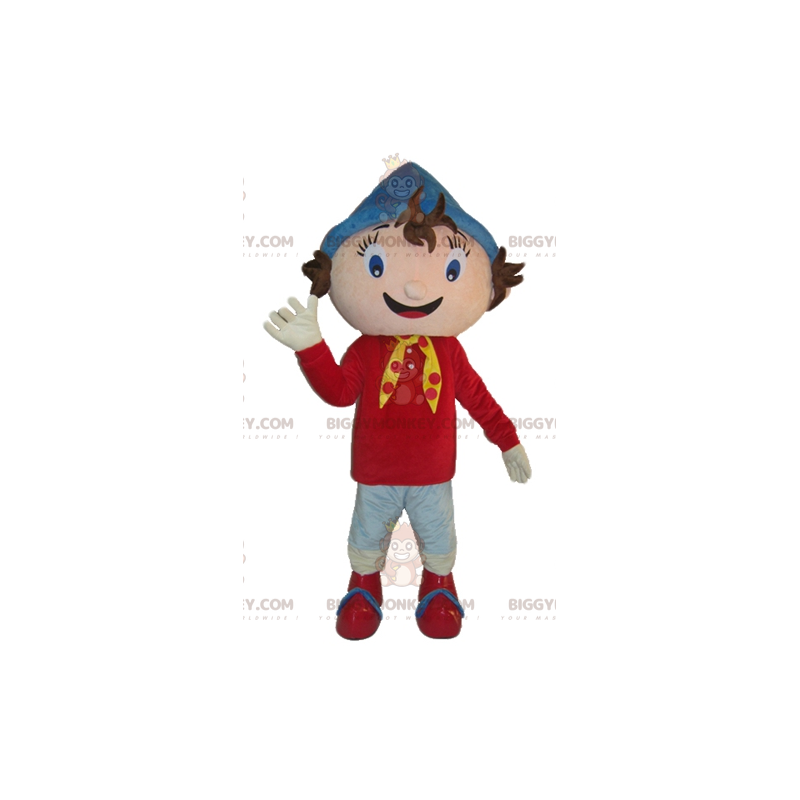 Noddy berömd seriefigur BIGGYMONKEY™ maskotdräkt - BiggyMonkey