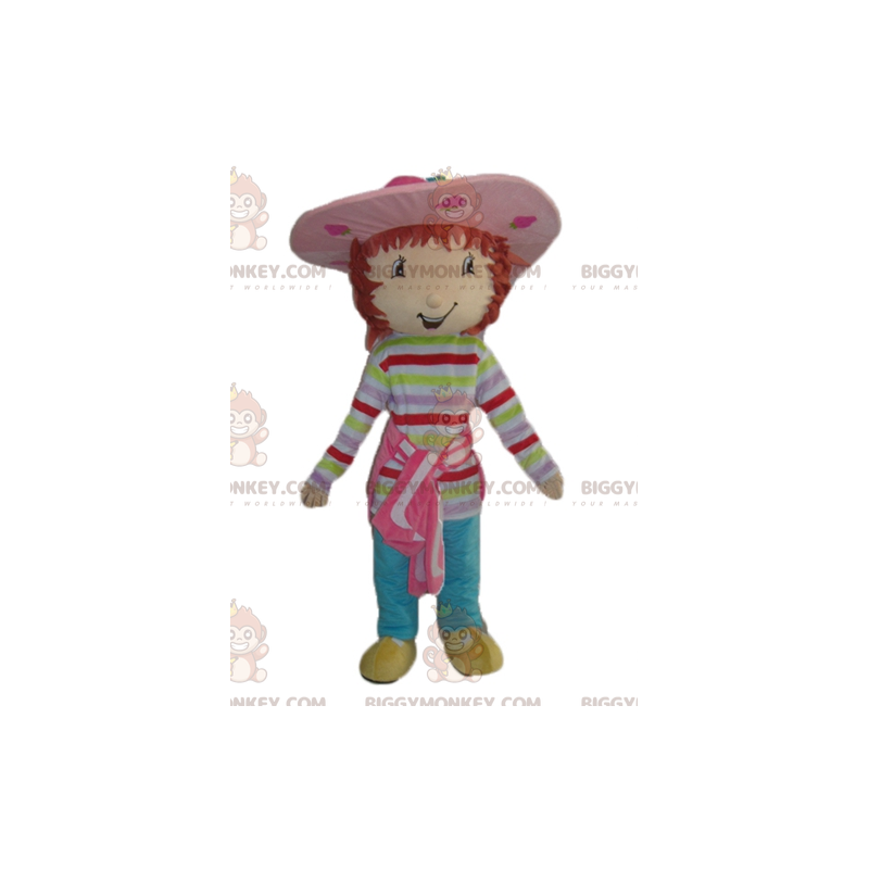 Costume de mascotte BIGGYMONKEY™ de Charlotte aux Fraises fille