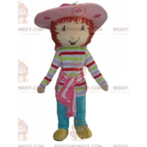 Costume de mascotte BIGGYMONKEY™ de Charlotte aux Fraises fille