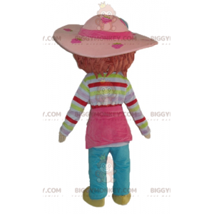 Costume de mascotte BIGGYMONKEY™ de Charlotte aux Fraises fille