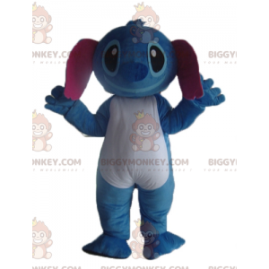 Cuci il costume della mascotte BIGGYMONKEY™ alieno blu di Lilo