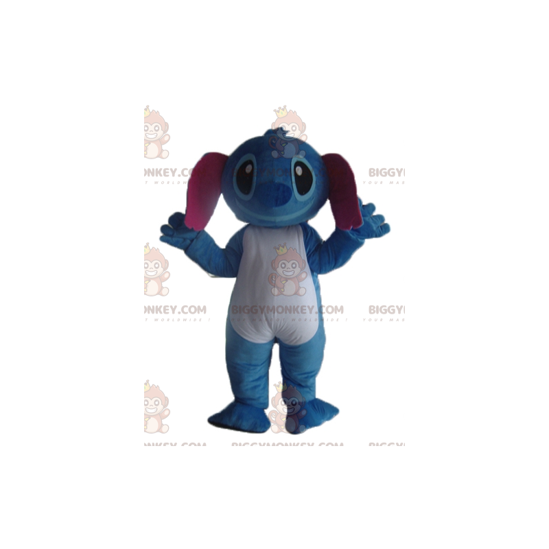 Naai het blauwe Alien BIGGYMONKEY™-mascottekostuum van Lilo and