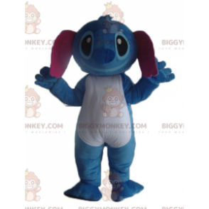 Cuci il costume della mascotte BIGGYMONKEY™ alieno blu di Lilo