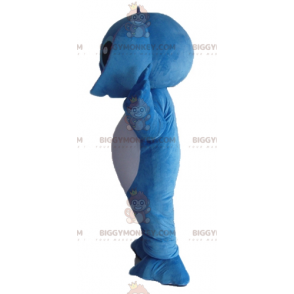 Cuci il costume della mascotte BIGGYMONKEY™ alieno blu di Lilo