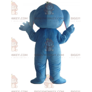 Cuci il costume della mascotte BIGGYMONKEY™ alieno blu di Lilo