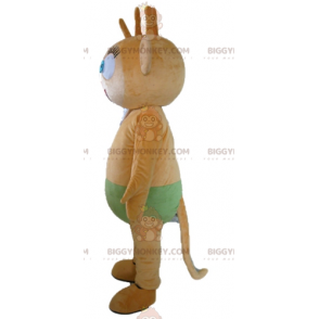 Costume da mascotte BIGGYMONKEY™ scimmia marrone occhi blu con