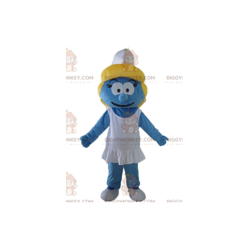 Costume de mascotte BIGGYMONKEY™ de Schtroumpfette la fille du