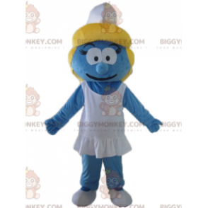 Costume de mascotte BIGGYMONKEY™ de Schtroumpfette la fille du