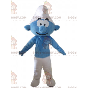 Traje de mascote do personagem de desenho animado Smurf