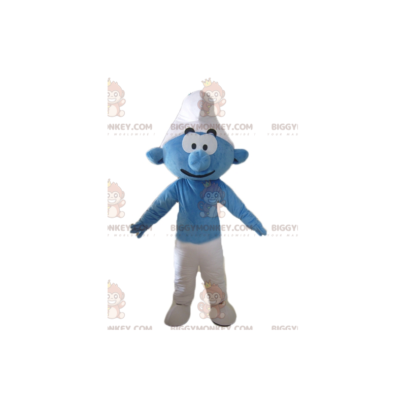 Smurf Blue and White Cartoon Character BIGGYMONKEY™ Mascot