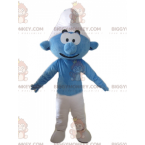 Costume della mascotte del personaggio dei cartoni animati blu