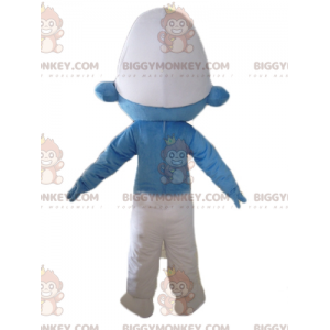 Costume della mascotte del personaggio dei cartoni animati blu