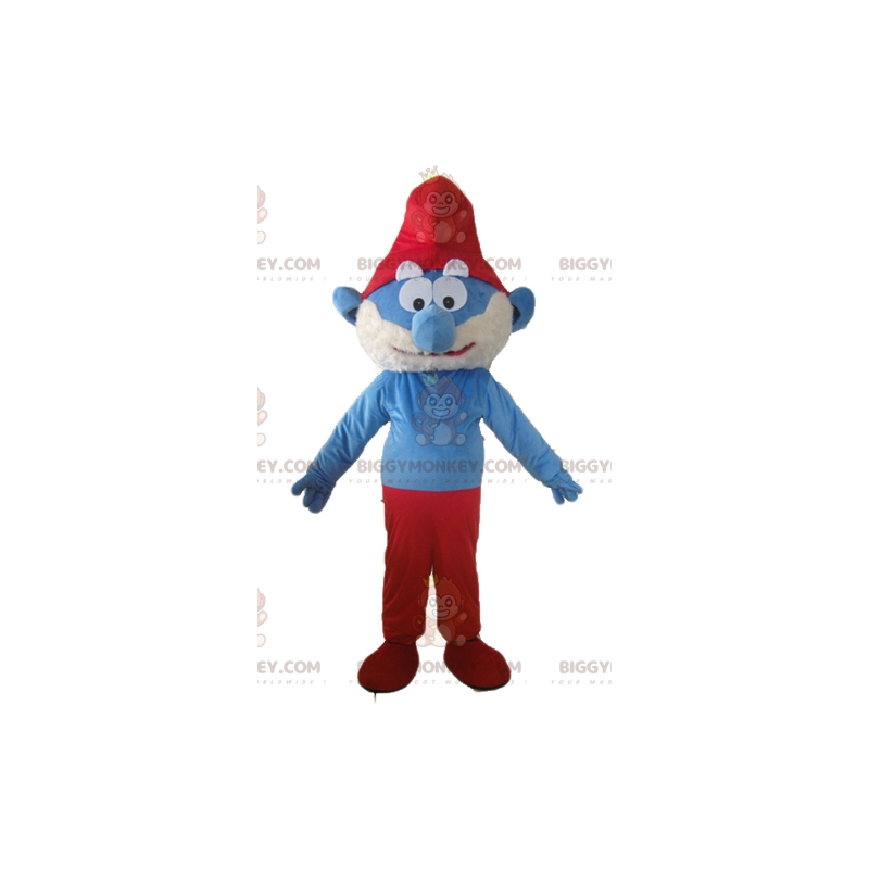 Grote smurf beroemde stripfiguur BIGGYMONKEY™ mascottekostuum -