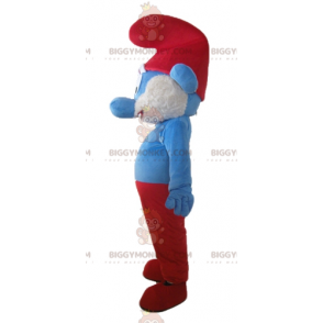 Costume de mascotte BIGGYMONKEY™ du Grand Schtroumpf personnage