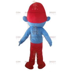 Grote smurf beroemde stripfiguur BIGGYMONKEY™ mascottekostuum -