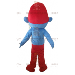 Papa Smurf famous comic character BIGGYMONKEY™ mascot costume -