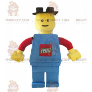 Big Lego Red Keltainen ja Sininen BIGGYMONKEY™ maskottiasu -