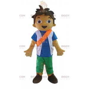 Costume de mascotte BIGGYMONKEY™ de garçon d'ado d'écolier avec