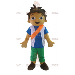 Traje de mascote adolescente escolar BIGGYMONKEY™ com faixa