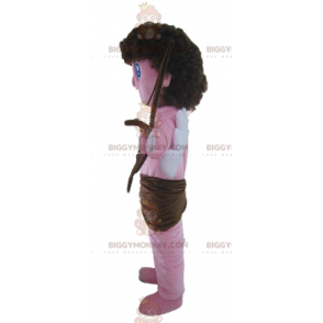 BIGGYMONKEY™ Disfraz de mascota Cupido ángel rosa con lazo y
