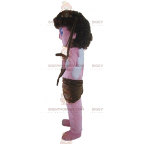 BIGGYMONKEY™ Pink Angel Cupid Mascot Costume with Bow and Wings