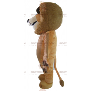 Disfraz de mascota BIGGYMONKEY™ del famoso león Alex de dibujos