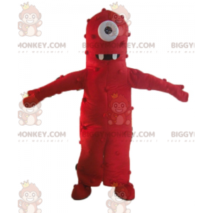 Disfraz de Mascota Alien Cíclope Rojo Gigante Divertido