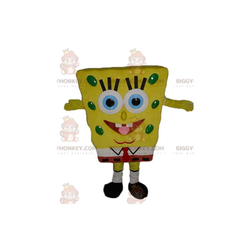 Sarjakuvan keltainen hahmo Spongebob BIGGYMONKEY™ maskottiasu -