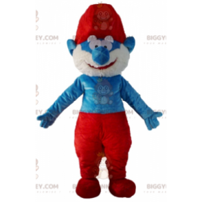 Papa Smurf famous comic character BIGGYMONKEY™ mascot costume -