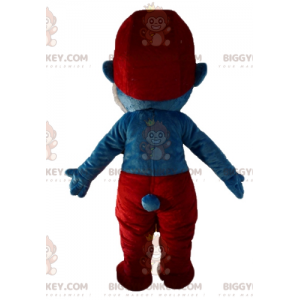 Papa Smurf famous comic character BIGGYMONKEY™ mascot costume -