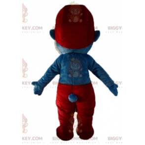 Papa Smurf famous comic character BIGGYMONKEY™ mascot costume –