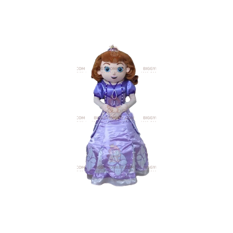 Kostým maskota princezny BIGGYMONKEY™ v krásných fialových
