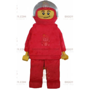 Costume de mascotte BIGGYMONKEY™ de Lego de pilote avec une