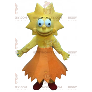 Traje de mascote BIGGYMONKEY™ Lisa Simpson Famous Girl da série