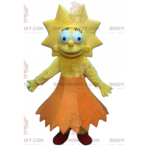 BIGGYMONKEY™ Mascot Costume Lisa Simpson Famous Girl from The